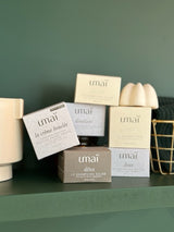 Gamme de produits solides Umaï, marque française vendue par le salon de coiffure Eponyme Bordeaux